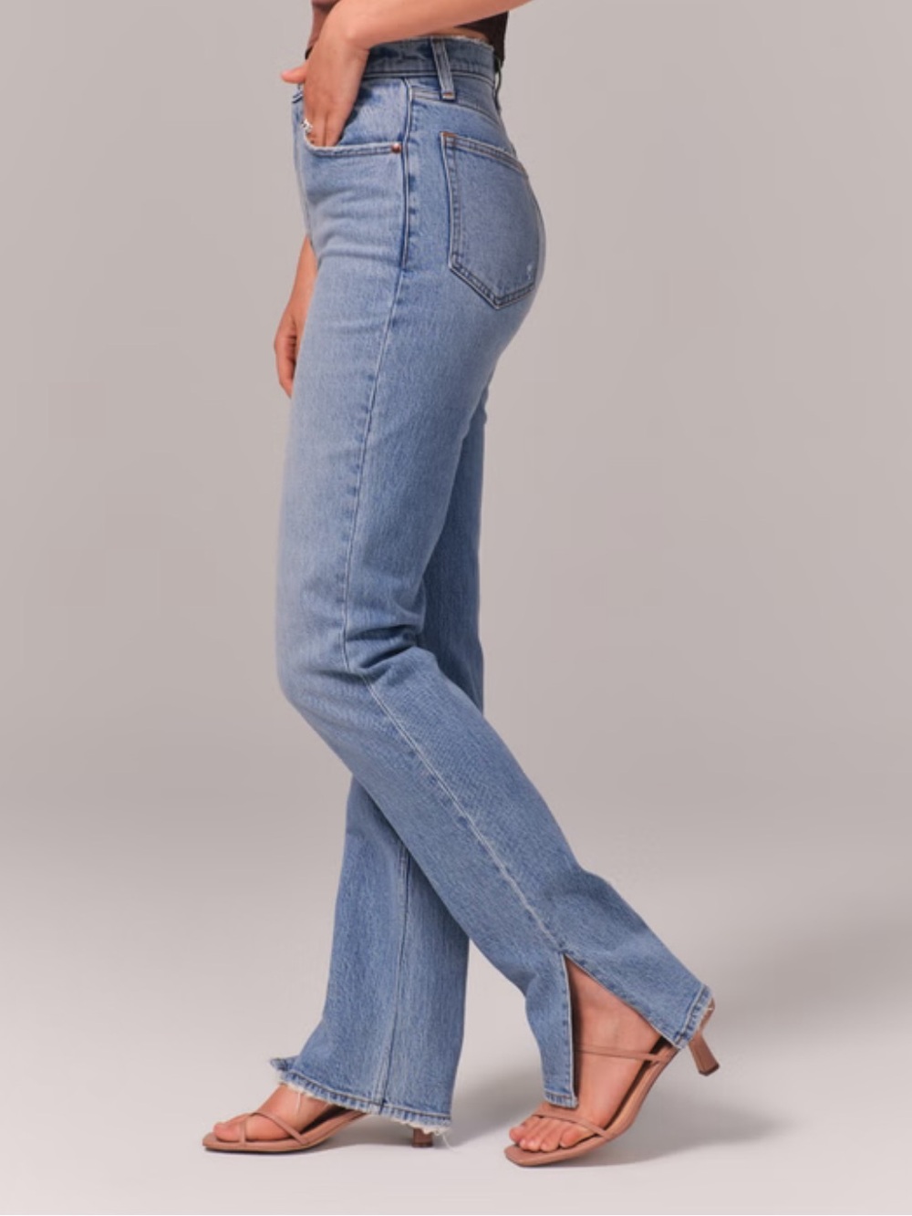 Abercrombie Fitch Ultra High Rise 90s Straight Jean curve love size 31 or 12